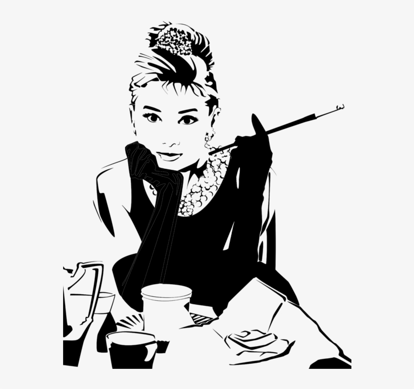 Click And Drag To Re-position The Image, If Desired - Audrey Hepburn Breakfast At Tiffany's, transparent png #7594340