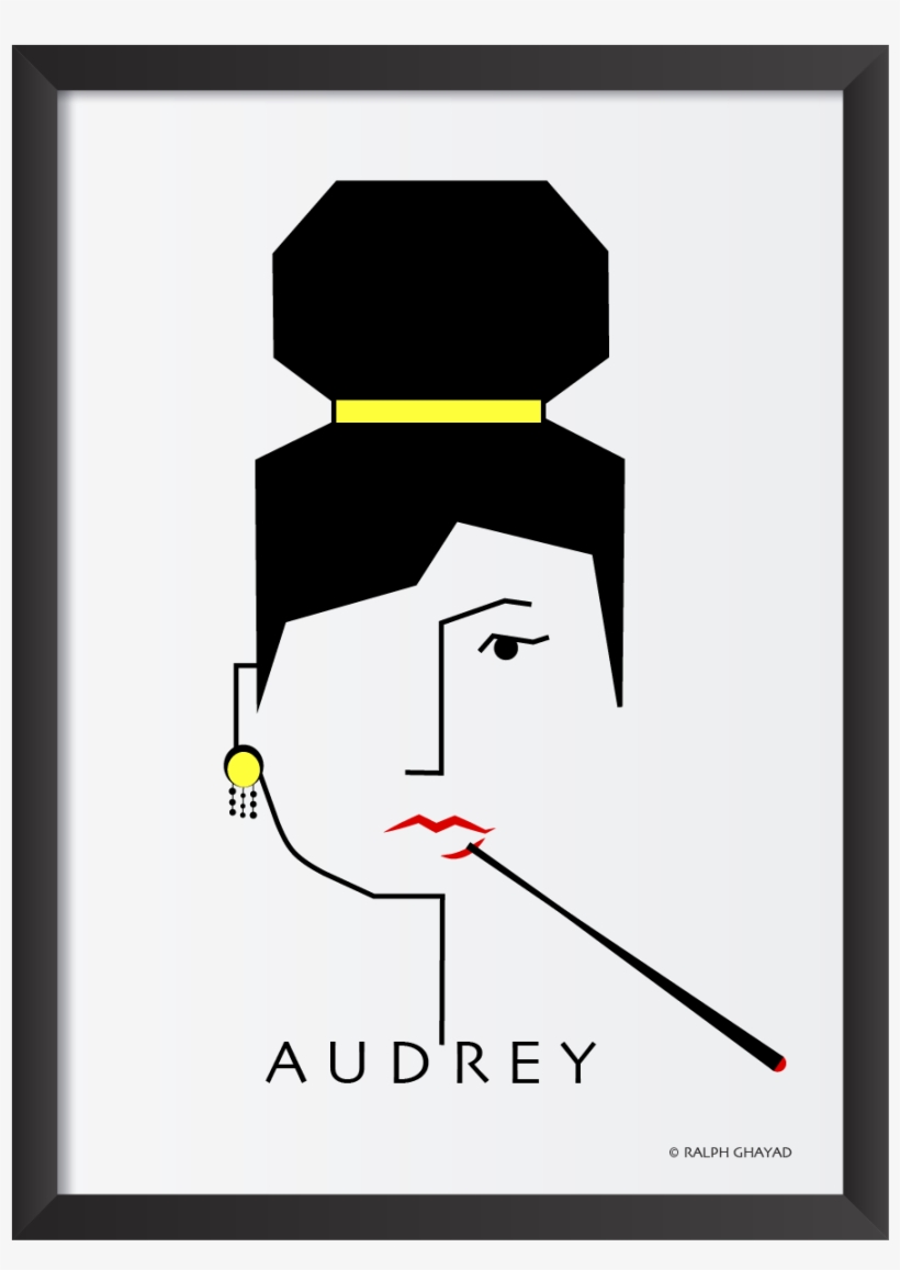 Audrey Hepburn - Cartoon, transparent png #7594569