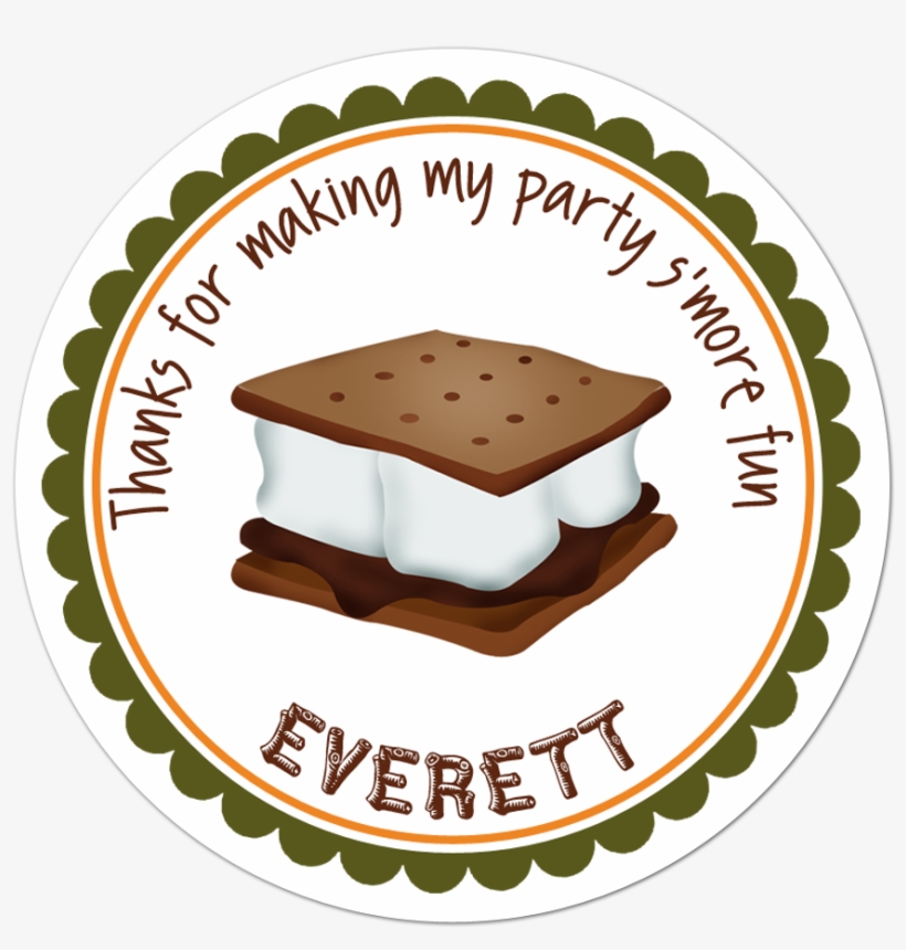 Smore Fun Personalized Sticker - Personalised Christmas Label Stickers, transparent png #7595057
