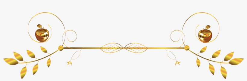 Gold Divider Png - Gold Text Dividers Png, transparent png #7595461