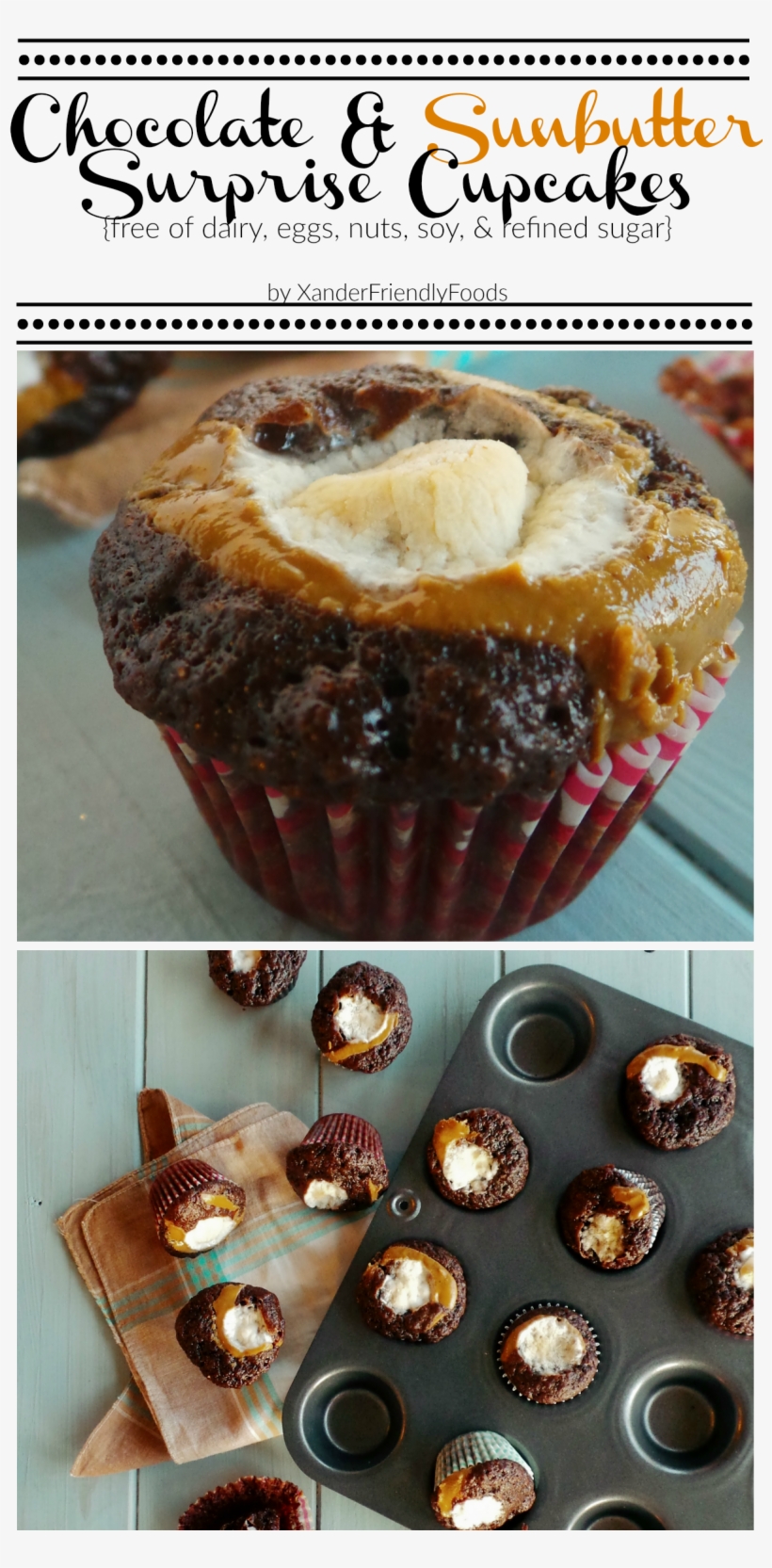 Chocolate Sunbutter Surprise Cupcakes - Blog, transparent png #7595578