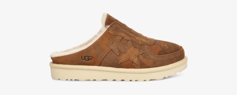 Ugg X Bape Clog - Suede, transparent png #7595587