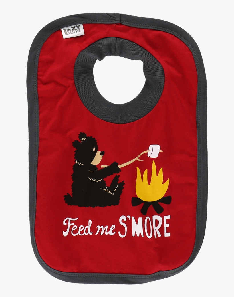 Bear Feed Me Smore - Bib, transparent png #7596068
