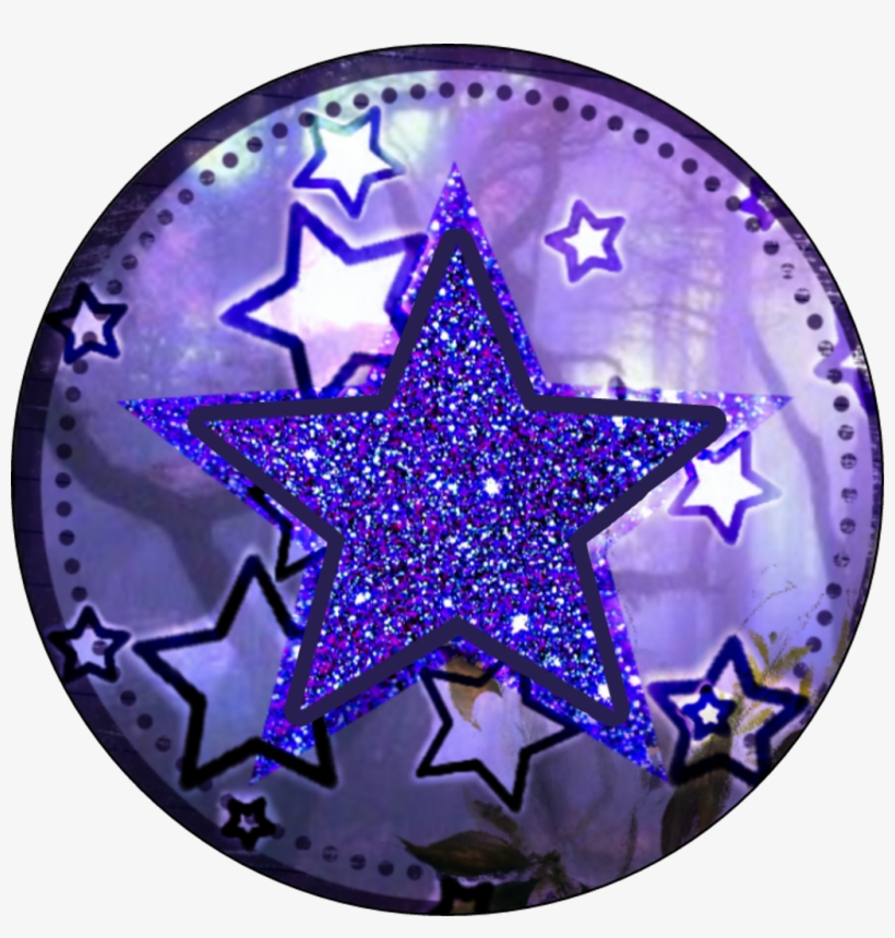 Background Backgrounds Black Purple Star Stars Overlay - Circle, transparent png #7596119