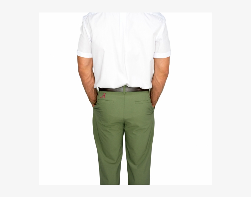 Alabama Pant Green Back Closeup - Pocket, transparent png #7596255