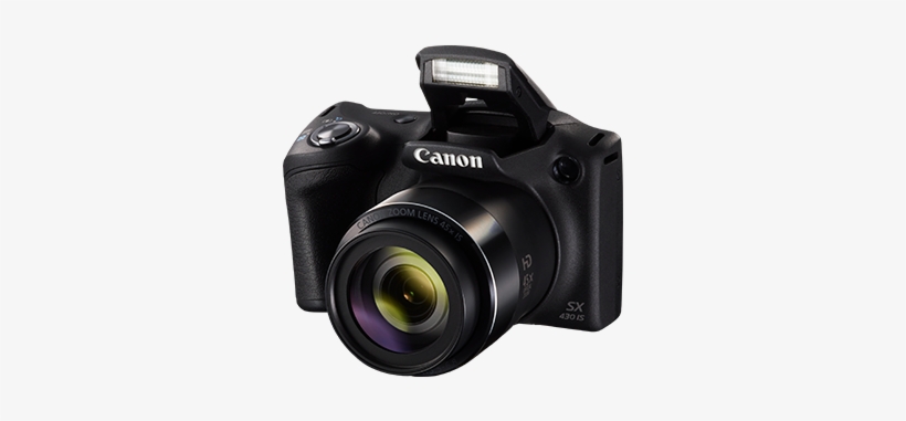 Canon Powershot Sx430 Is - Canon Powershot Sx430 Is Black Digital Camera, transparent png #7596957