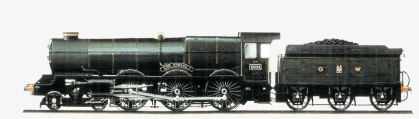Background History To The Gwr 'king' Class Locomotives - Locomotive, transparent png #7597130