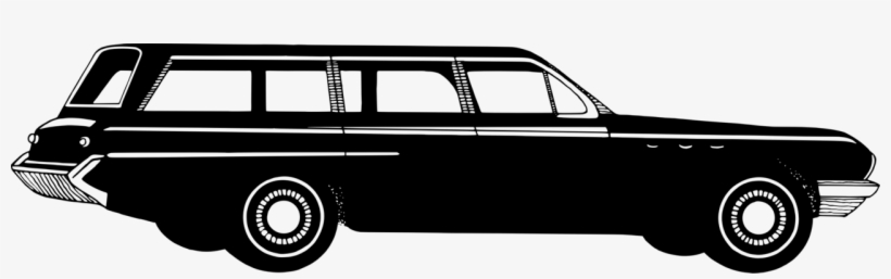Png Black And White Car Computer Icons Woodie Free - Clip Art Free Station Wagon, transparent png #7597885