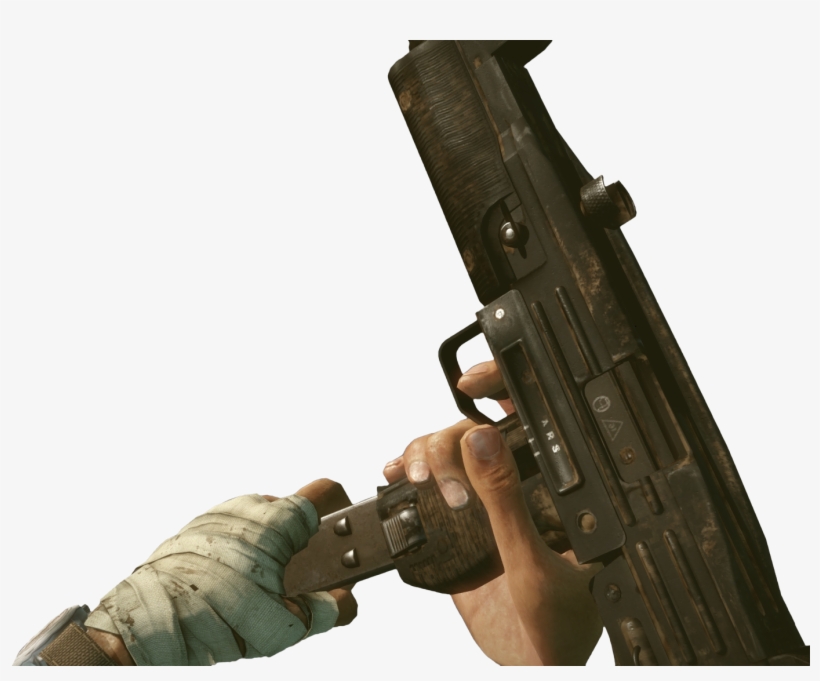 Transparent Uzi Battlefield Hardline - Reloading An Uzi, transparent png #7598065