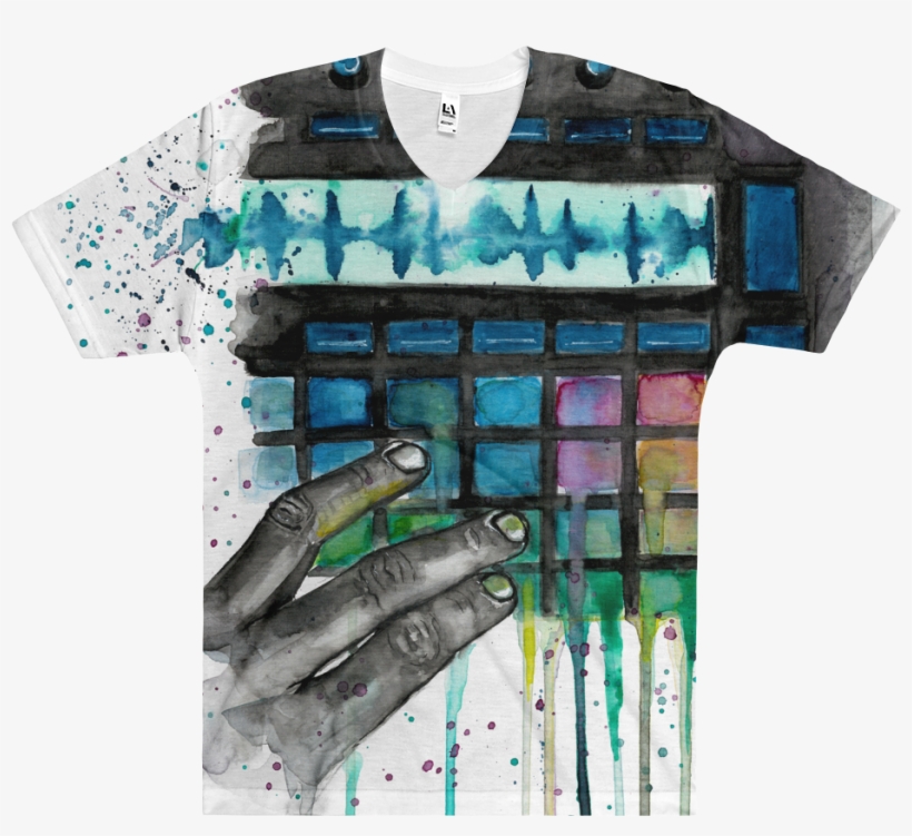 Image Of Water Colors Pbc T-shirt - Fish, transparent png #7598177