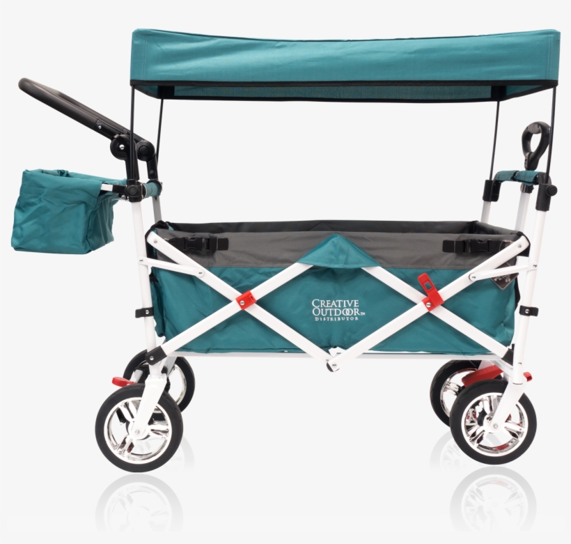 Push Pull Folding Wagon Teal - Creative Outdoor 900552 Push & Pull Folding Wagon, transparent png #7598521