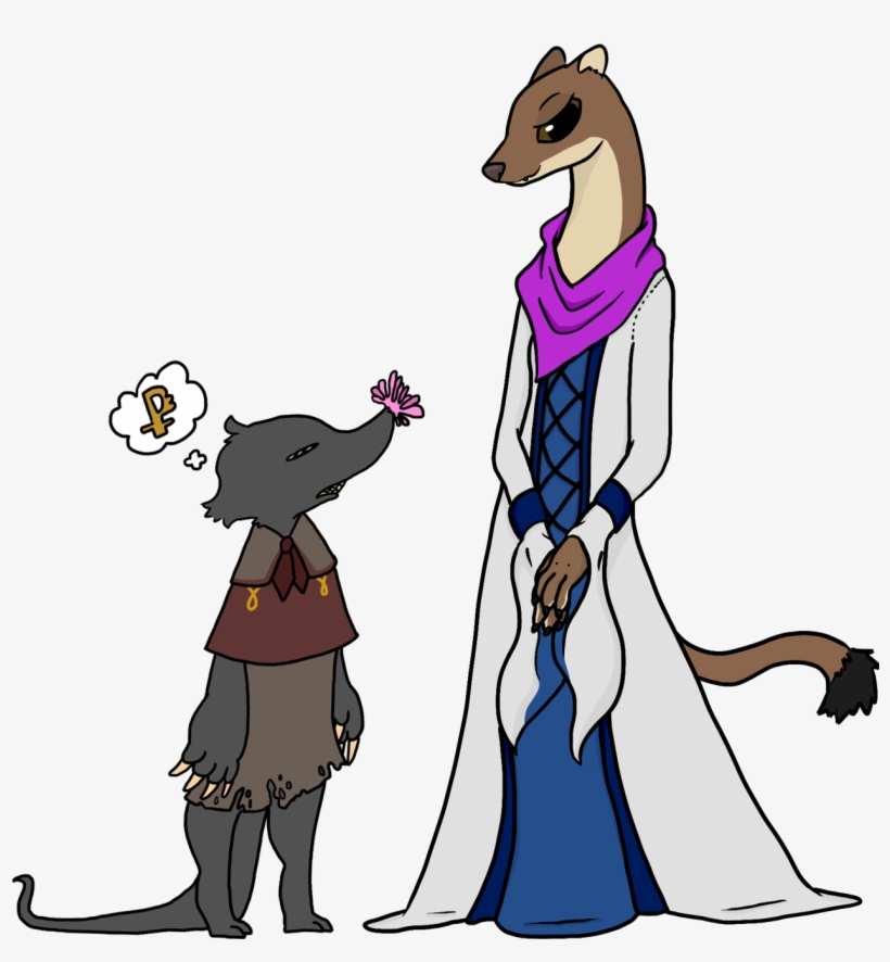 @canadianmerc's Weasel Seamstress Abagail, With Her - Cartoon, transparent png #7599269