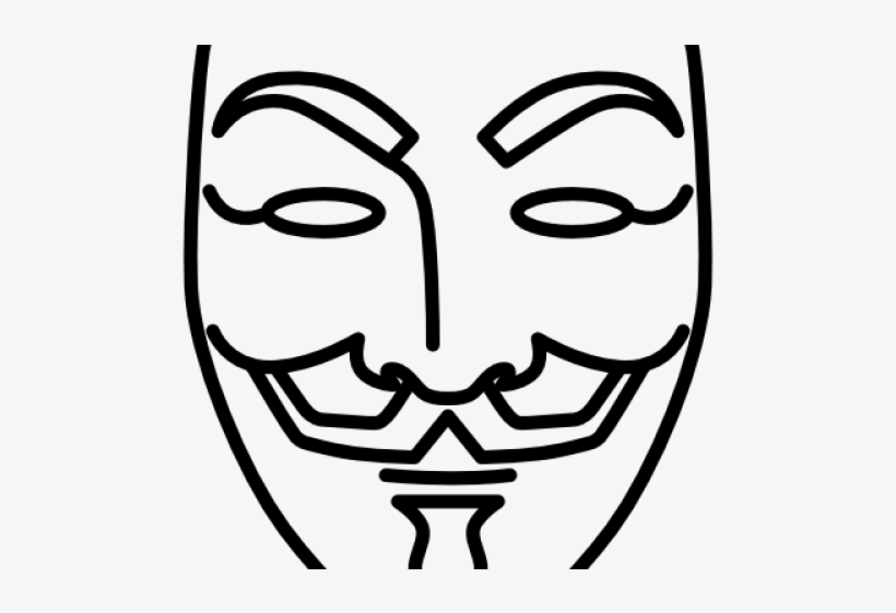 Drawn Masks Vendetta - Vendetta Mask Drawing, transparent png #7599828