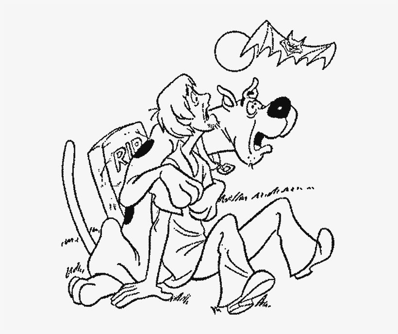 scooby doo valentines coloring pages