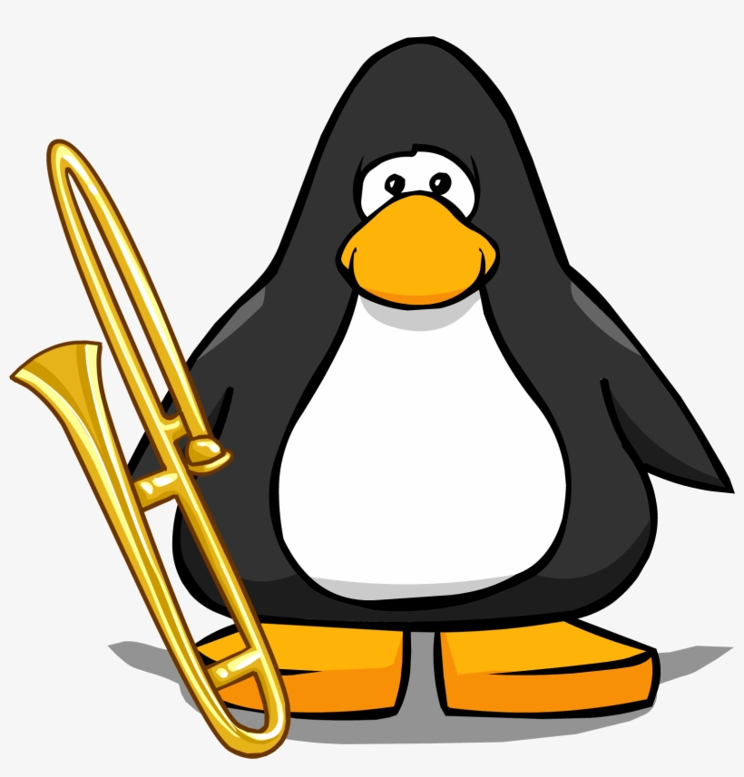 Trombone Pc - Club Penguin Fishing Png, transparent png #760541