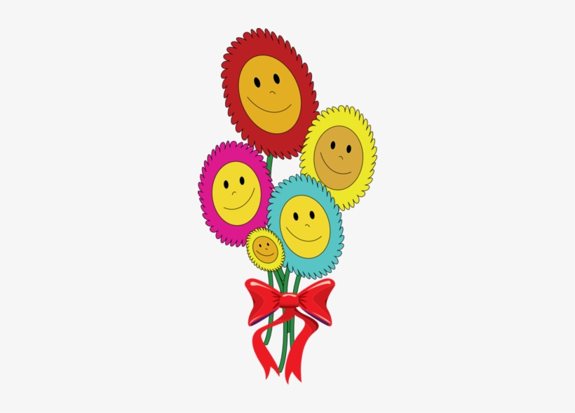Happy Sun Flowers - Clip Art, transparent png #760674