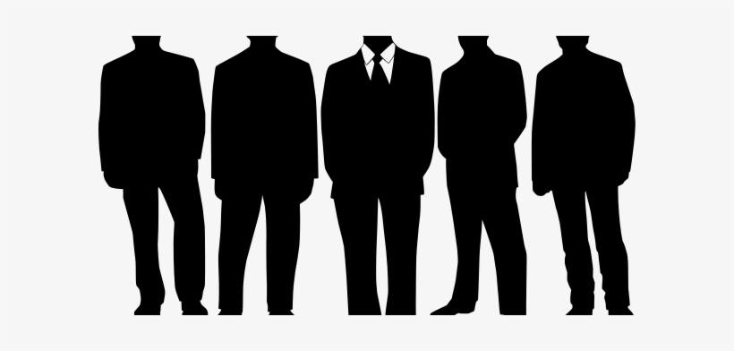 Svg Men In Suits Silhouette At Getdrawings - Group Of People, transparent png #760780