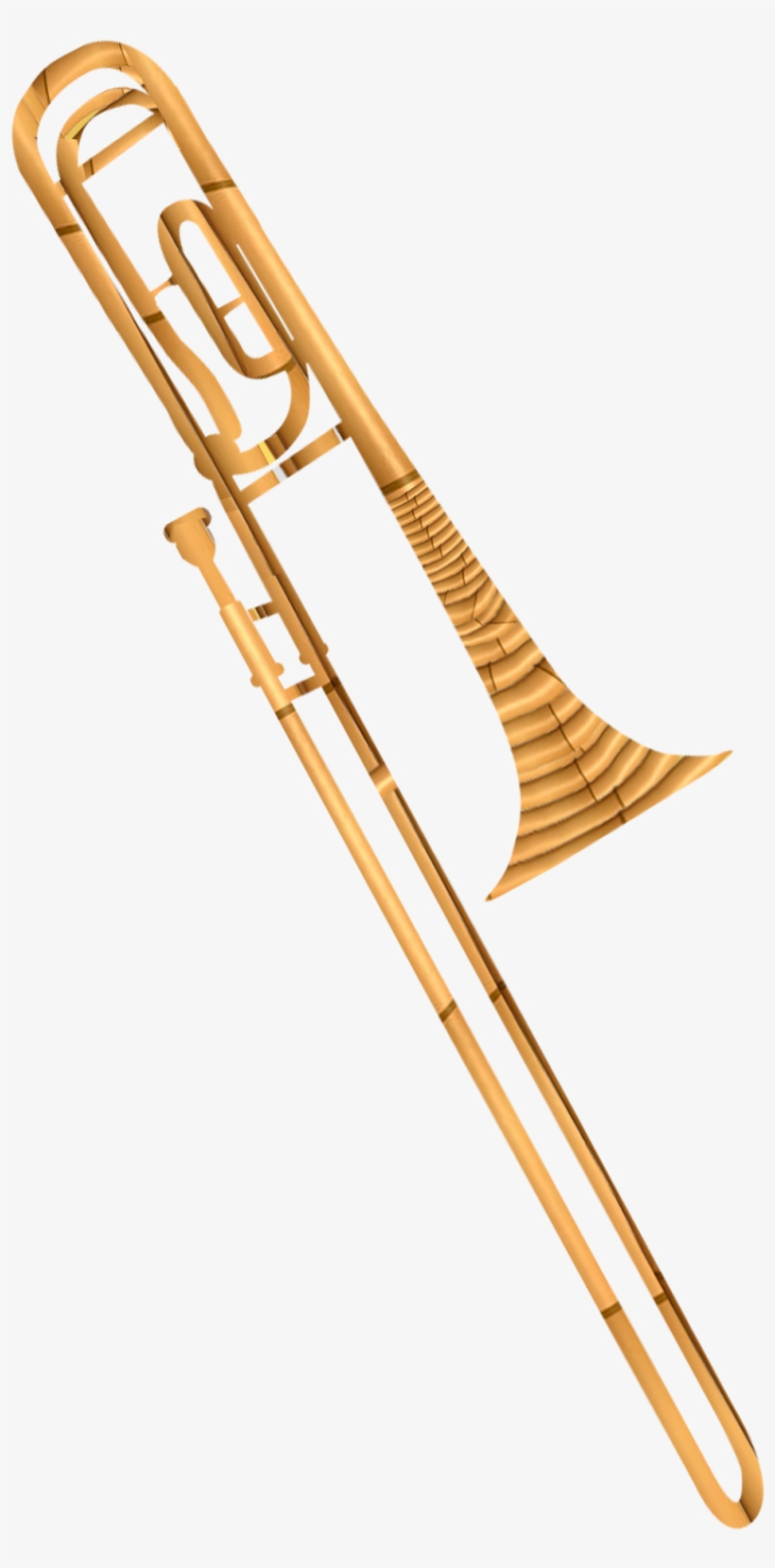 A Brass Instrument Consisting Of A Long Cylindrical - Elkhart 100tbb Bass Trombone, transparent png #760866