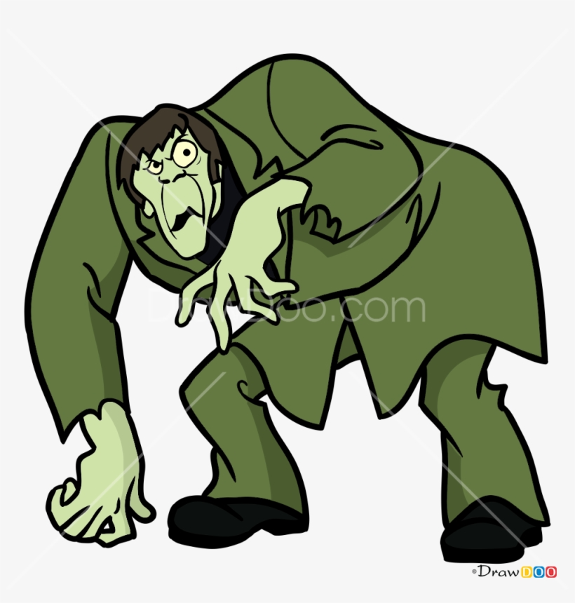 How To Draw The Creeper Scooby Doo Png Creeper From - Scooby Doo Cartoon Monster, transparent png #761064