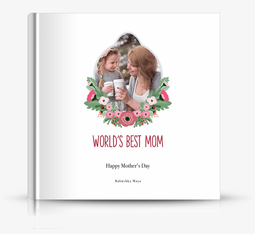 Front Photo Book Cover Designed For Mom And Mother's - Mothers Day Photobook, transparent png #761113