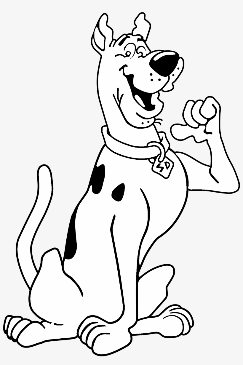 Scooby Doo Logo Black And White - Scooby Doo Characters, transparent png #761476