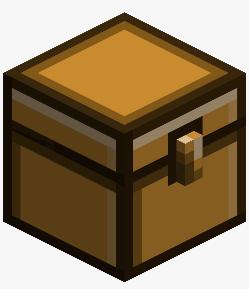 Brass Chest - Minecraft Chest Png, transparent png #761632
