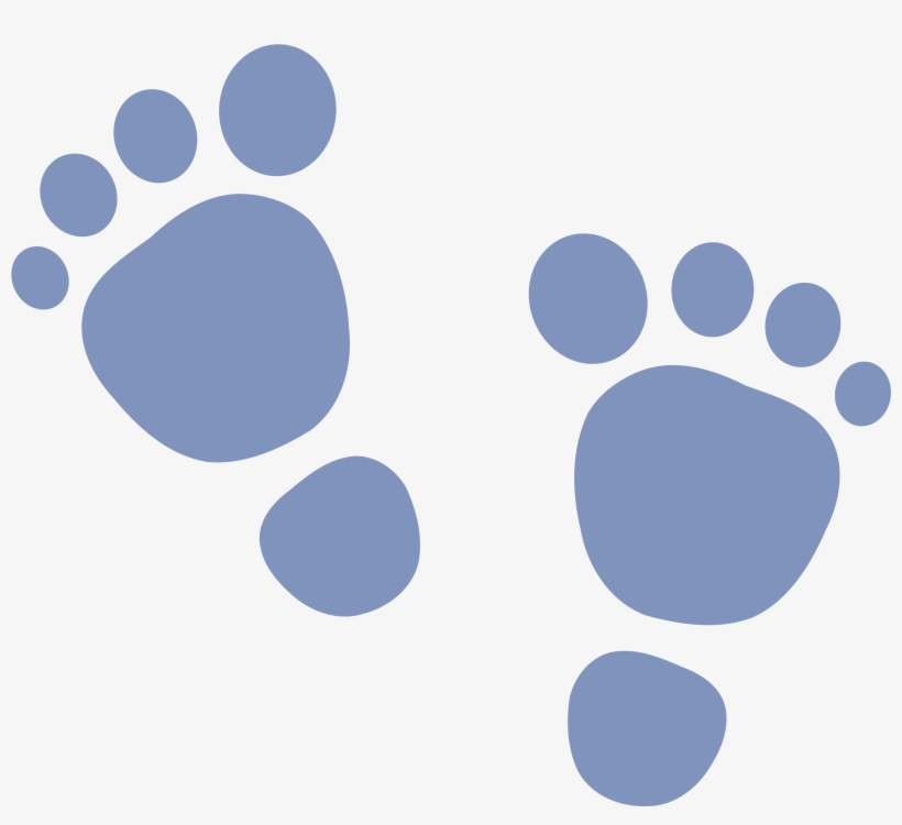 Clip Art Footsteps - Baby Feet Clip Art, transparent png #761708