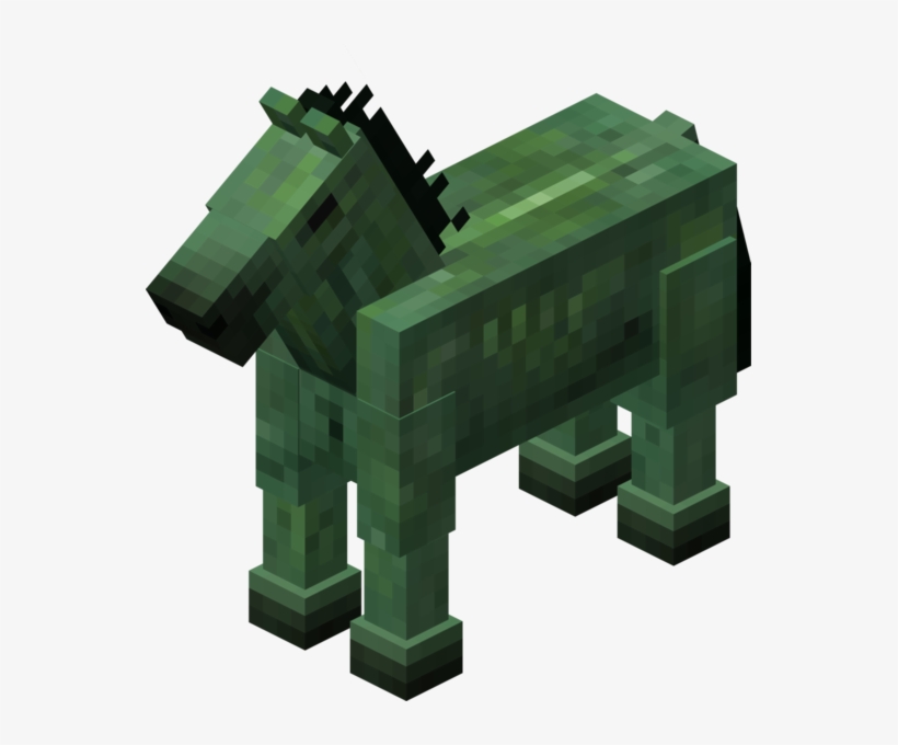 Datei - Zombiepferd - Minecraft Zombie Horse And Skeleton Horse, transparent png #762102