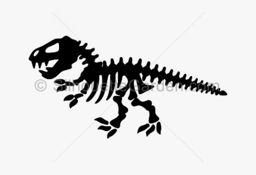 Dinosaur Skeleton Silhouette, transparent png #762440