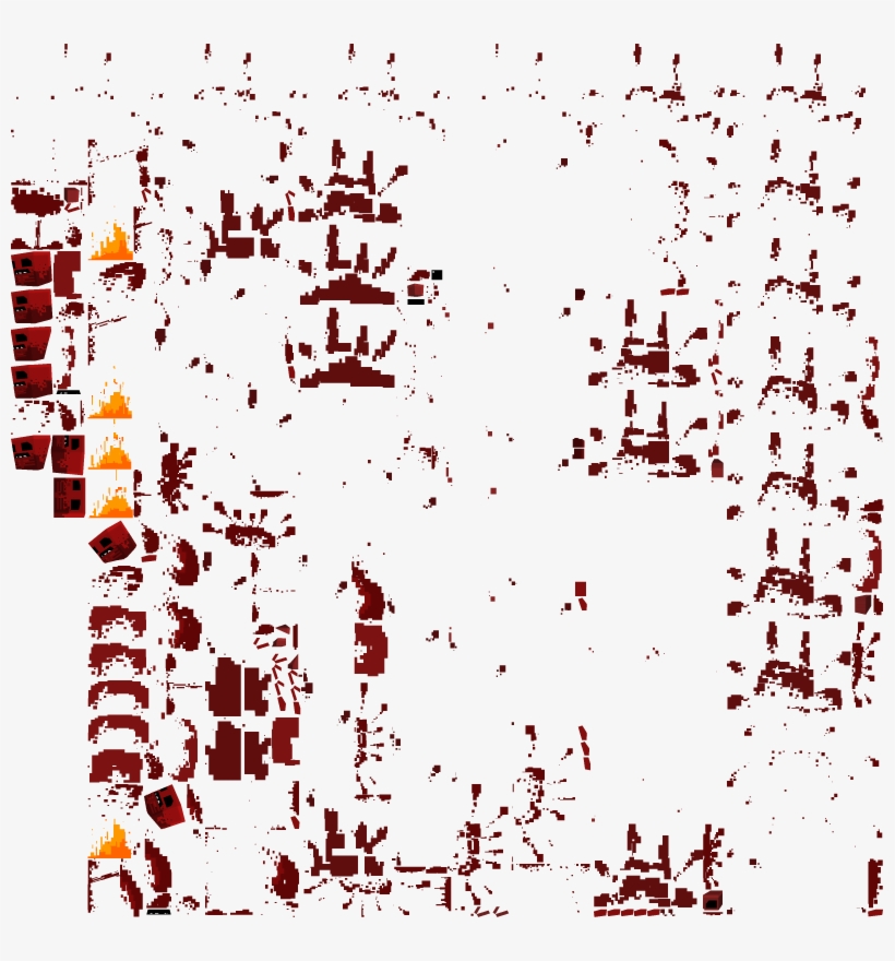 One Is Called Dumb Meat Boy And The Other Is Called - Super Meat Boy Running Sprite Sheet, transparent png #762576