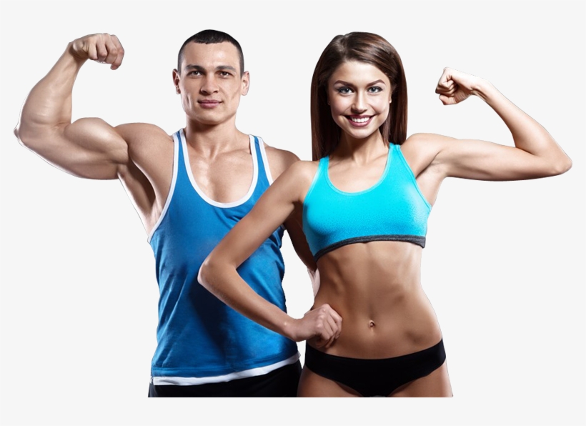 Happy Couple Working Out Together - Fitness Couple Png, transparent png #762648