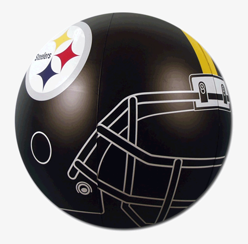 Steelers Logo Png Beach Balls From Small To Giants - Team Sports America Pittsburgh Steelers Beach Ball, transparent png #762778