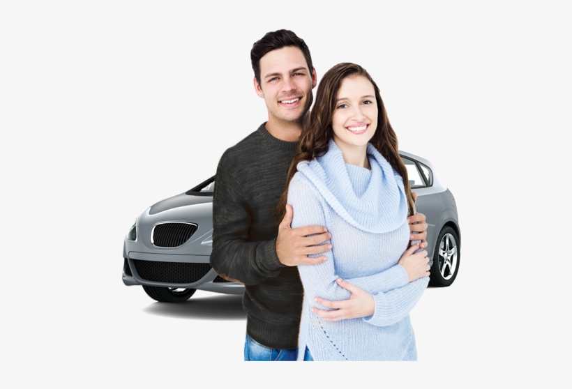 Happy Couple With Car - Insurance, transparent png #763302
