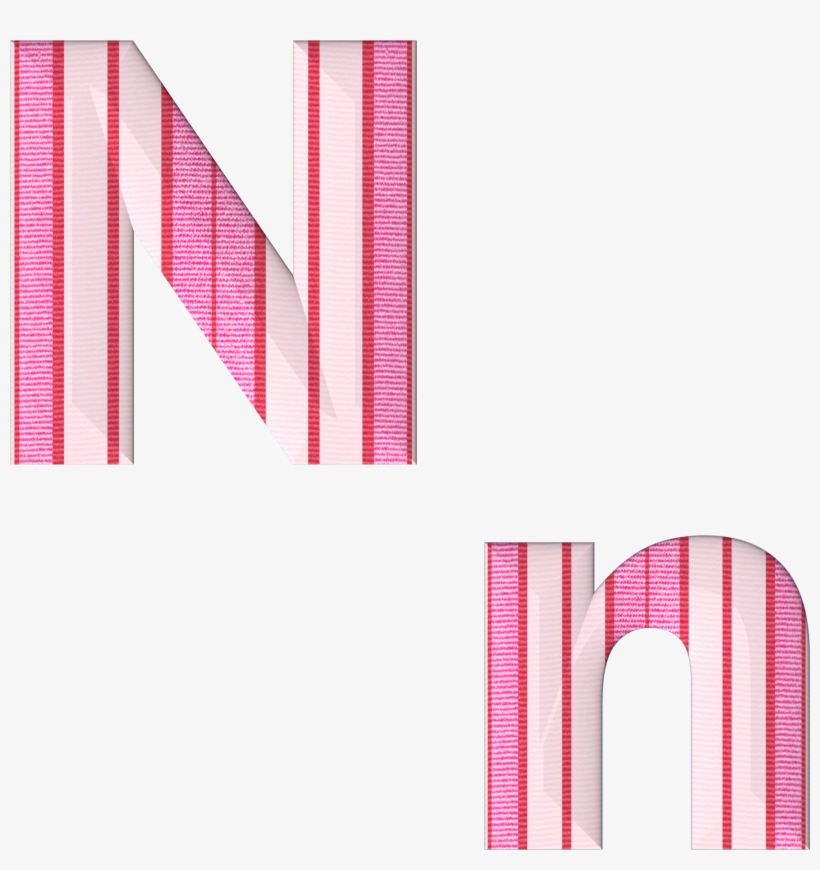 Abc Alphabet N Fabric Stripes 732850 - Polka Dot, transparent png #763329