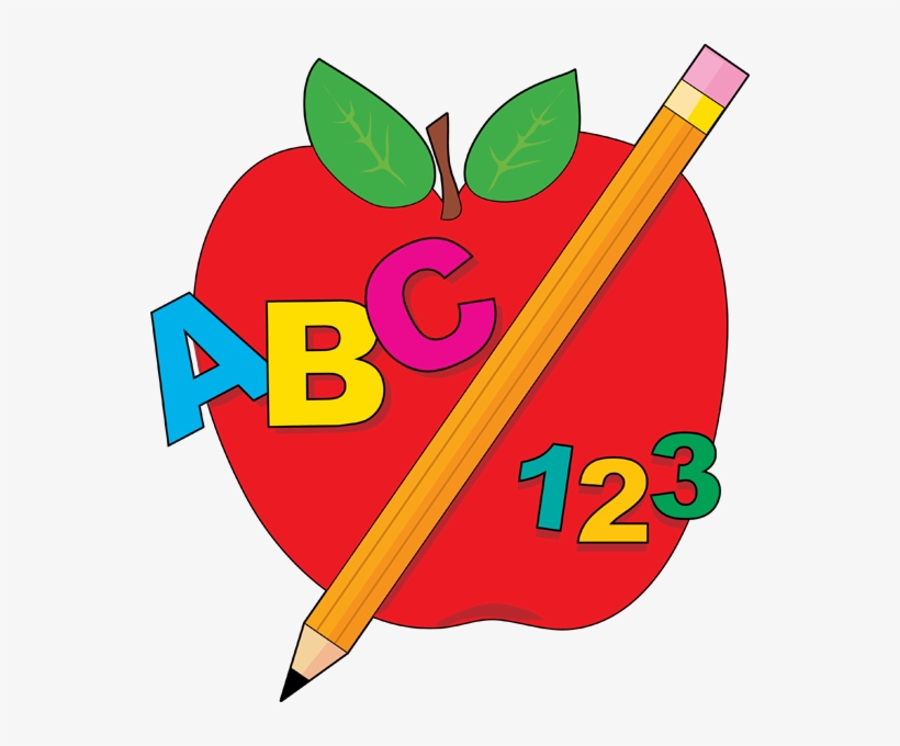 School Apple Clip Art - Abc Clip Art, transparent png #763543