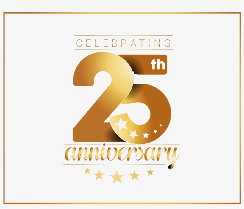 25th Anniversary Png Image - 25th Year Anniversary Png, transparent png #763708
