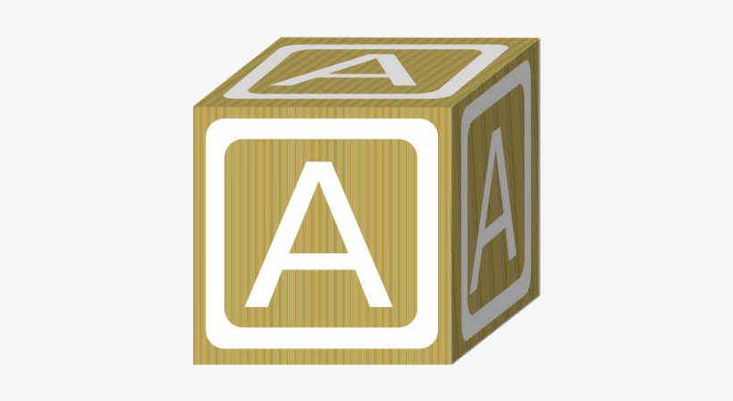 Alphabet Block A Png - Blocks Abc Clipart, transparent png #763868