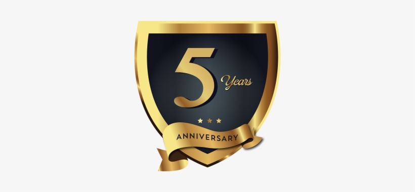 5th anniversary badge logo