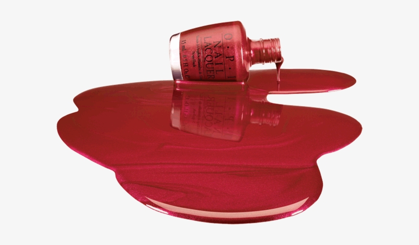 Spilled some nail polishes on light background Vector Image
