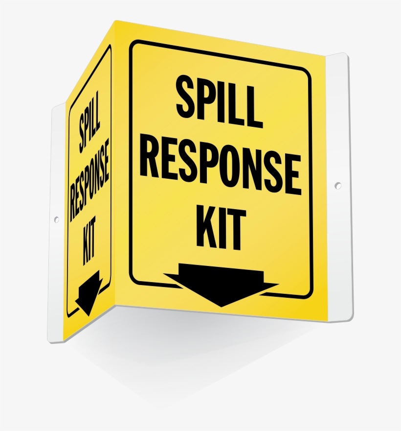 Spill Response Kit Projecting Sign - Smartsign Aluminum Sign, Legend Spill Response Equipment, transparent png #764853