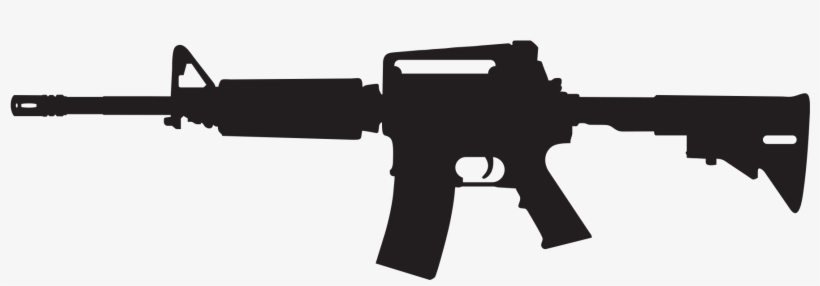 Revolver Silhouette Png - M4 G&g Full Metal, transparent png #765246