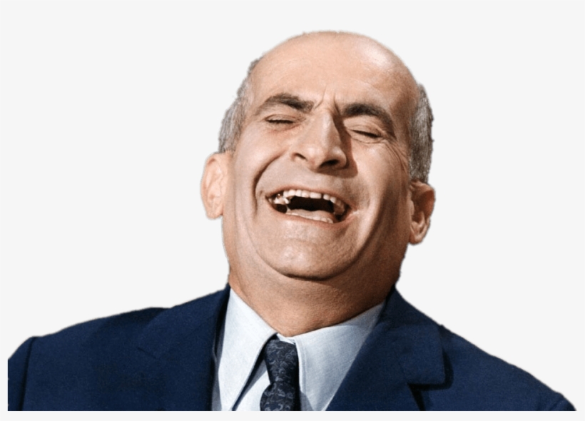 Louis De Fune`s Laughing Png - Louis De Funes, transparent png #765272