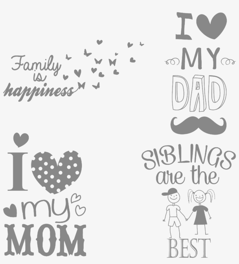 Use These Sample Images From The Family Quotes Clipart - Calligraphy, transparent png #765319