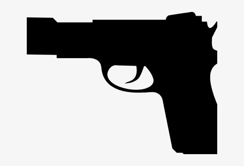 Guns Silhouette Cliparts - Пистолет Вектор, transparent png #765323