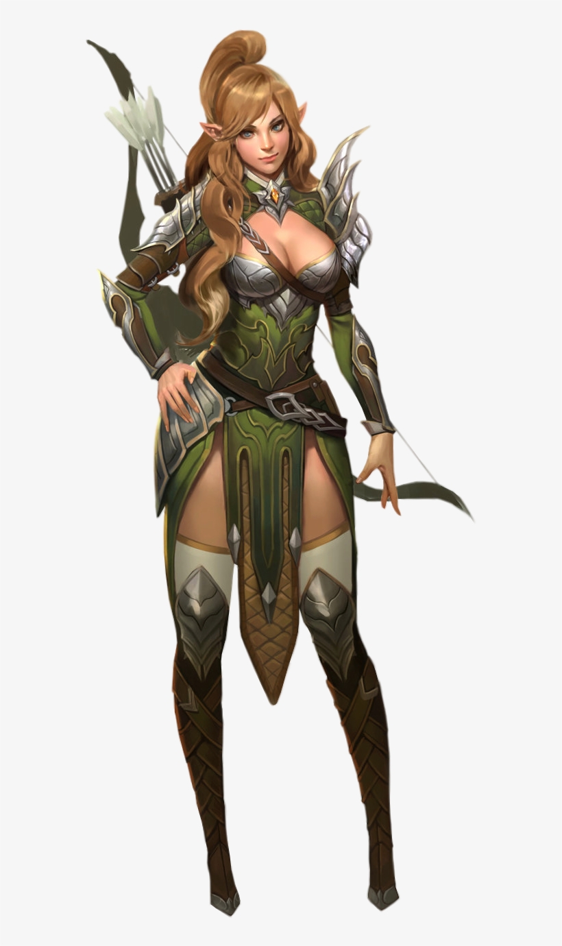 Pin By Hisomu On Transparent Background - Medieval Female Characters Elf, transparent png #765826