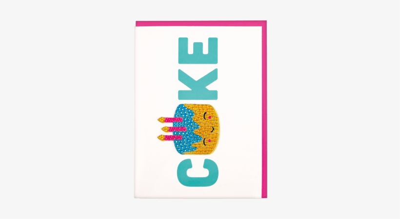 Picture Of Birthday Cake Rhinestone Decal Card - Emblem, transparent png #765827
