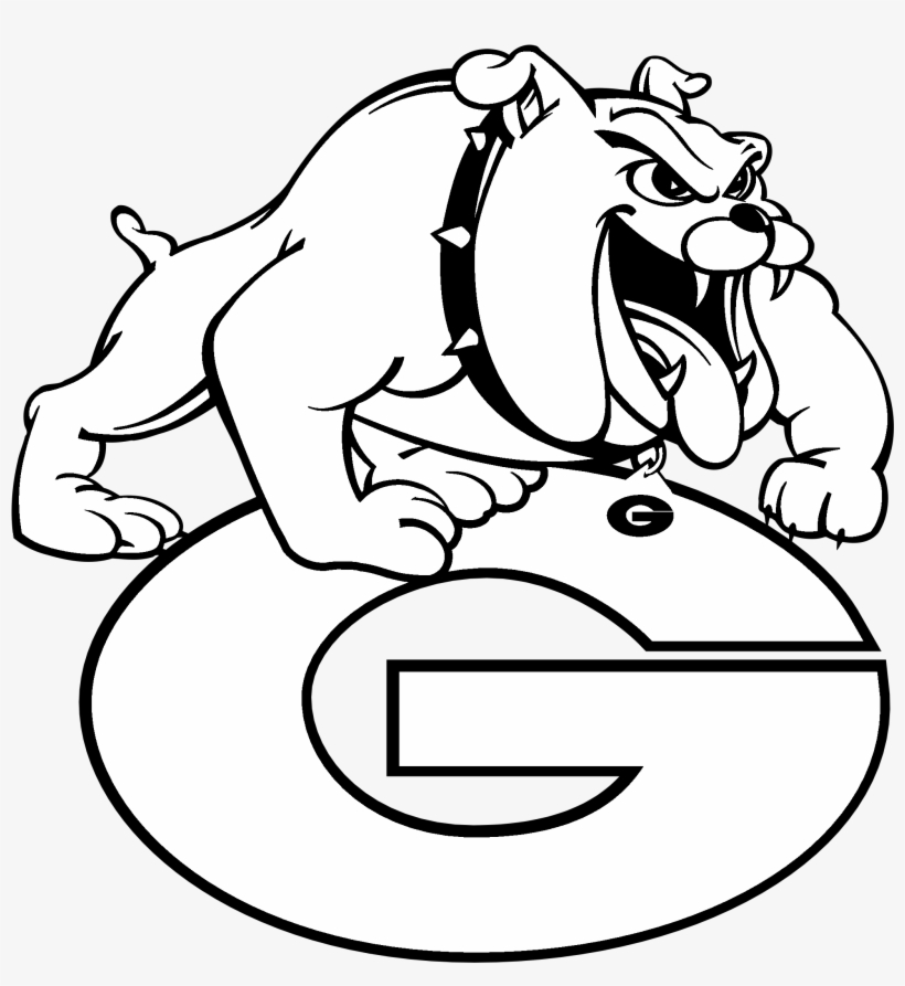 Georgia Bulldogs Logo Black And White - Grant Community High School Logo, transparent png #766042