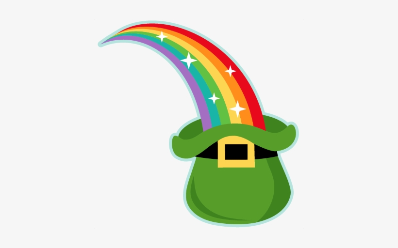 Download Clip Black And White Library Into Hat Svg Scrapbook St Patricks Day Clipart Rainbow Free Transparent Png Download Pngkey
