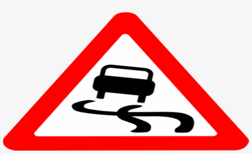 Traffic Sign Left Hand Curve, transparent png #766367