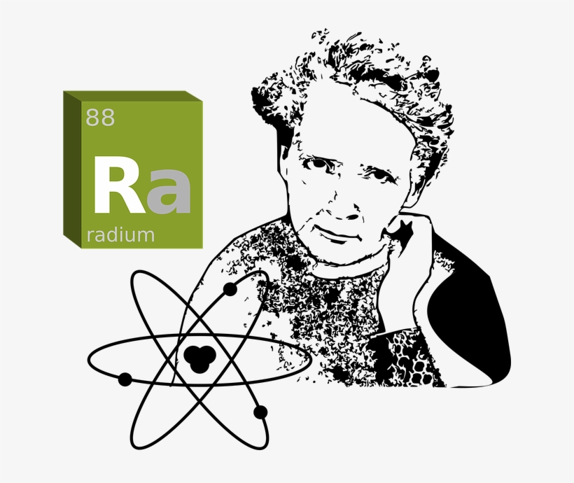 Atom-2022632 640 - Marie Curie Radium, transparent png #766412